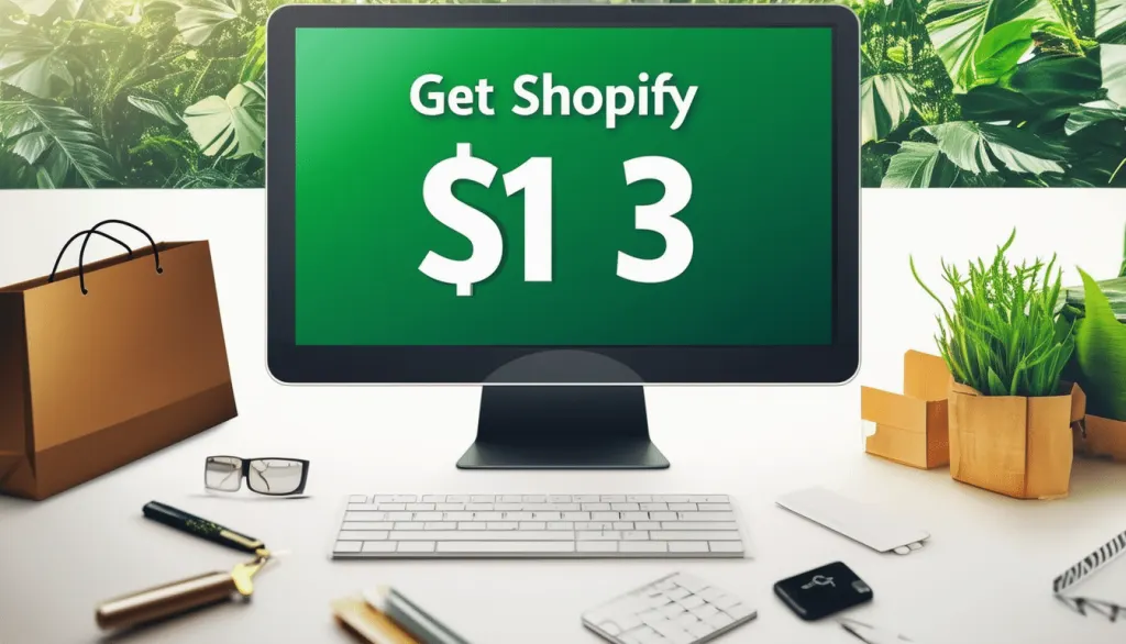 profitez de l'offre spéciale et obtenez shopify à seulement 1$ par mois pendant vos trois premiers mois pour créer votre boutique en ligne facilement et à moindre coût.