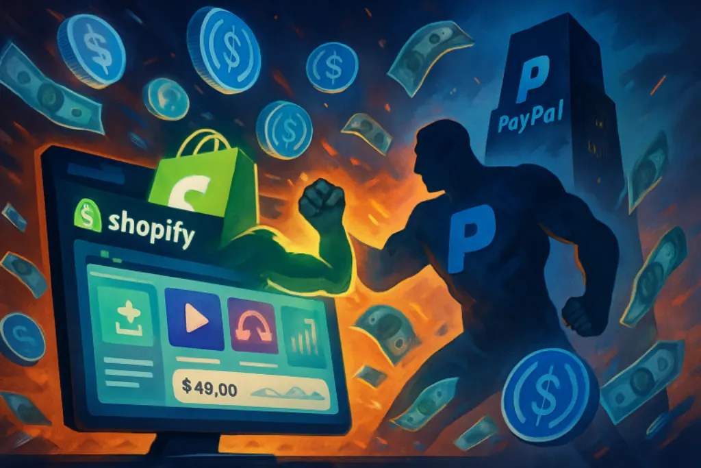 découvrez comment l'essor du usdc de circle transforme shopify en challenger de paypal. analyse des avantages et inconvénients des deux plateformes, et comment les innovations en matière de cryptomonnaie façonnent l'avenir des paiements en ligne.