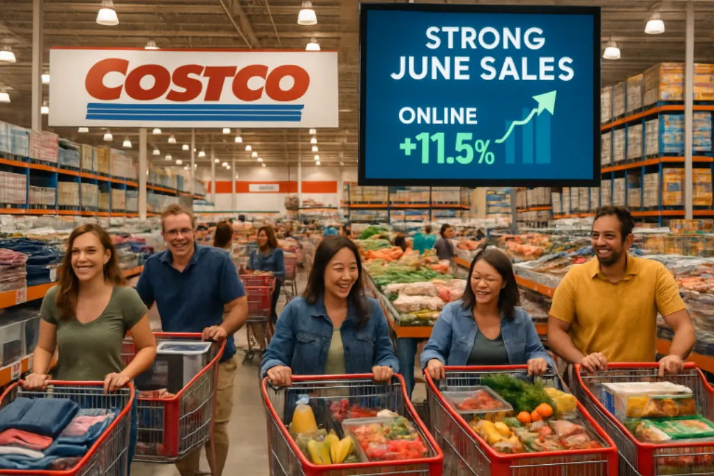 découvrez comment costco a enregistré une augmentation impressionnante de 11,5 % de ses ventes en ligne au mois de juin, propulsant ainsi sa performance globale. une analyse des tendances et des stratégies qui ont conduit à cette croissance remarquable.