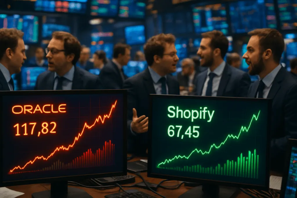découvrez pourquoi les actions d'oracle et de shopify connaissent une forte volatilité ce mardi, avec les analyses des facteurs qui animent les marchés financiers et les perspectives pour les investisseurs.