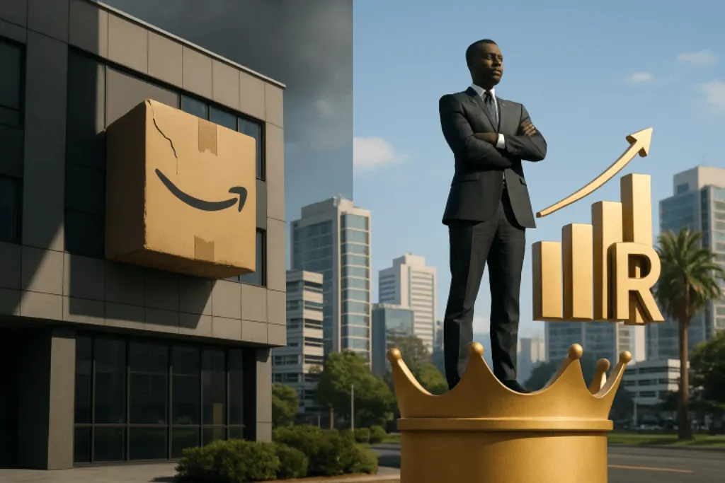 découvrez comment amazon fait face à une baisse de ses bénéfices tandis que le leader sud-africain du e-commerce maintient sa domination financière sur le marché.