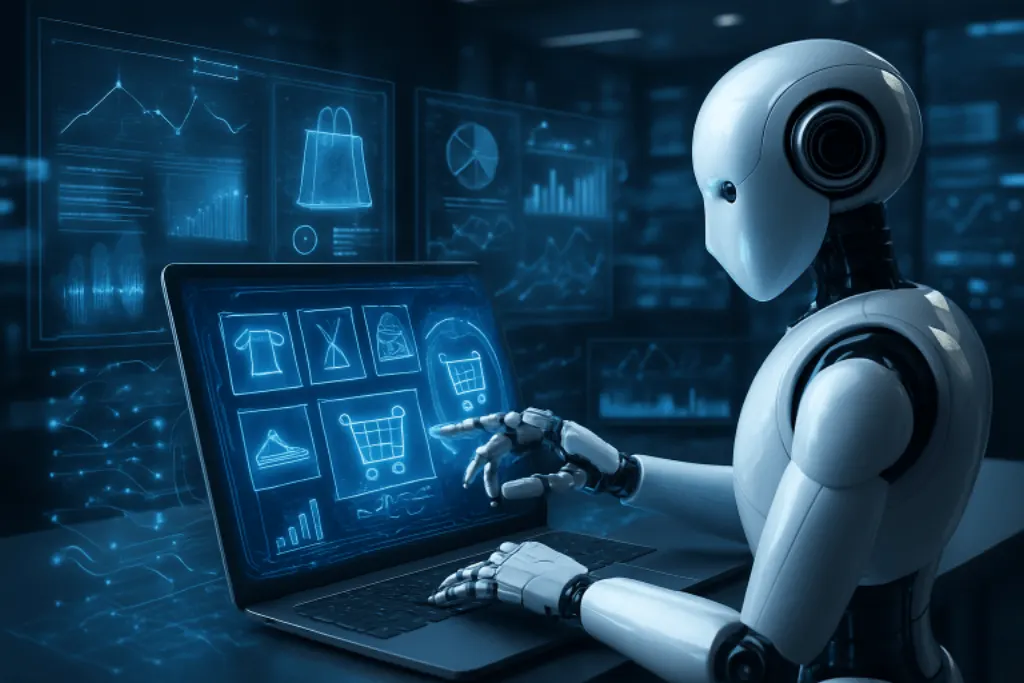 découvrez comment l'intelligence artificielle révolutionne le commerce en ligne en automatisant les ventes aux machines et en optimisant l'expérience client.