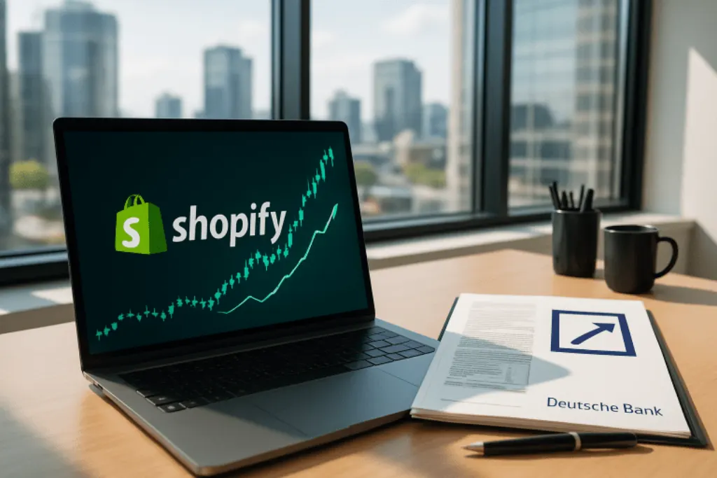 découvrez pourquoi deutsche bank maintient sa recommandation d'achat sur shopify (shop) en soulignant son fort potentiel de croissance et ses performances prometteuses.