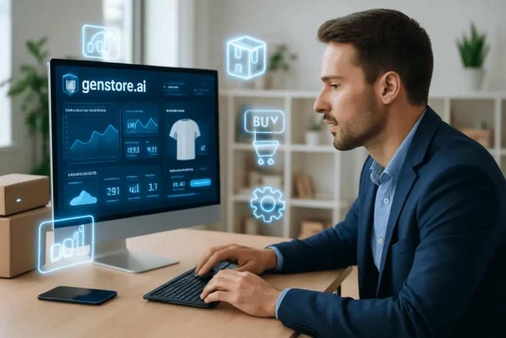 découvrez genstore.ai, un outil innovant qui révolutionne le e-commerce en offrant aux entrepreneurs une exploration approfondie pour optimiser leurs ventes et leur gestion.