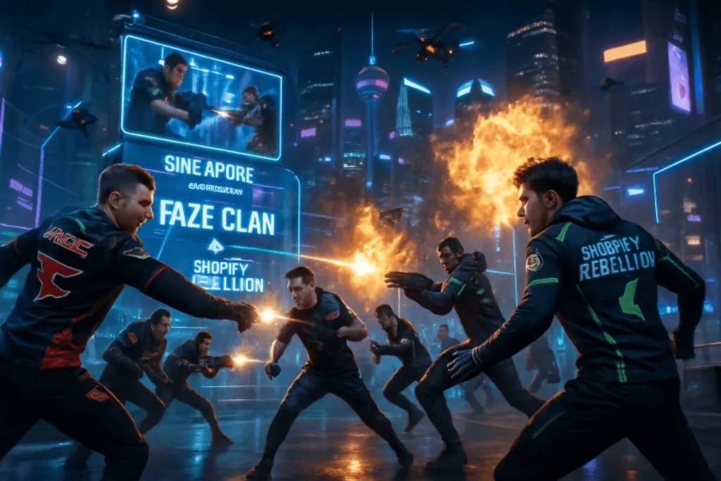 découvrez le duel explosif entre faze clan et shopify rebellion lors de si 2026 le 4 février 2026. ne manquez pas ce face-à-face intense entre deux géants de l'esport.