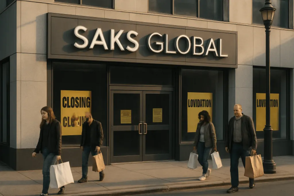 saks global annonce la fermeture de la majorité de ses magasins à prix cassés et met fin à son activité en ligne, marquant son retrait complet de ce secteur.