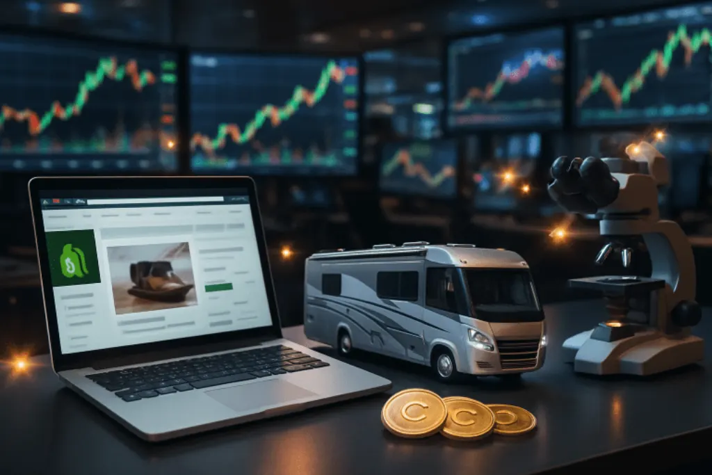 découvrez les mouvements marquants en bourse cette semaine, avec des performances clés de shopify, winnebago, coinbase, staar surgical et d'autres acteurs majeurs du marché.