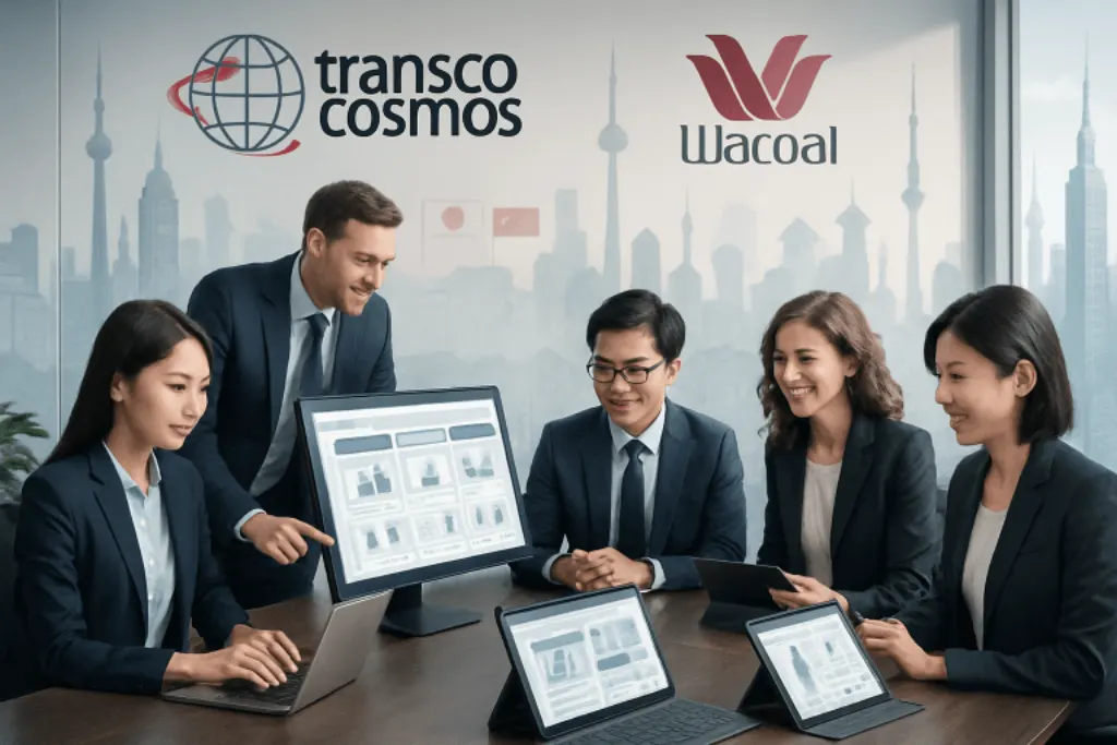transcosmos collabore avec wacoal pour concevoir et gérer des sites e-commerce performants, facilitant la conquête des marchés asiatiques grâce à une expertise digitale adaptée.