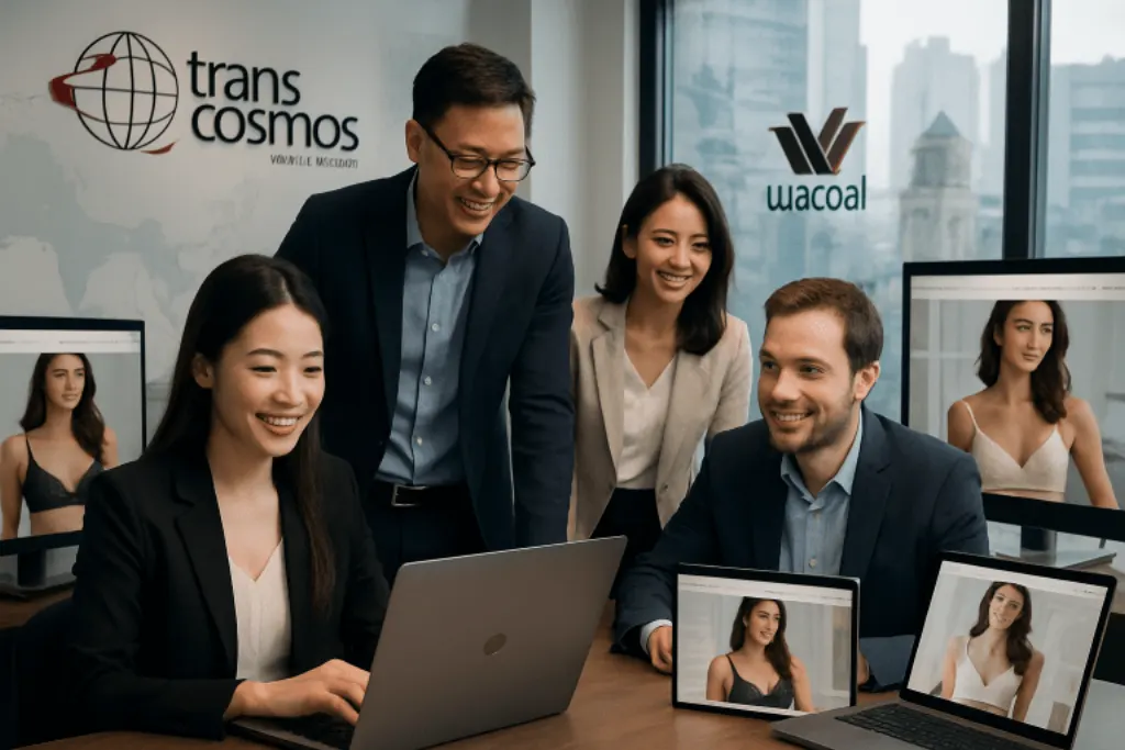 transcosmos collabore avec wacoal pour concevoir et gérer ses sites e-commerce, facilitant ainsi son expansion et sa conquête des marchés asiatiques.