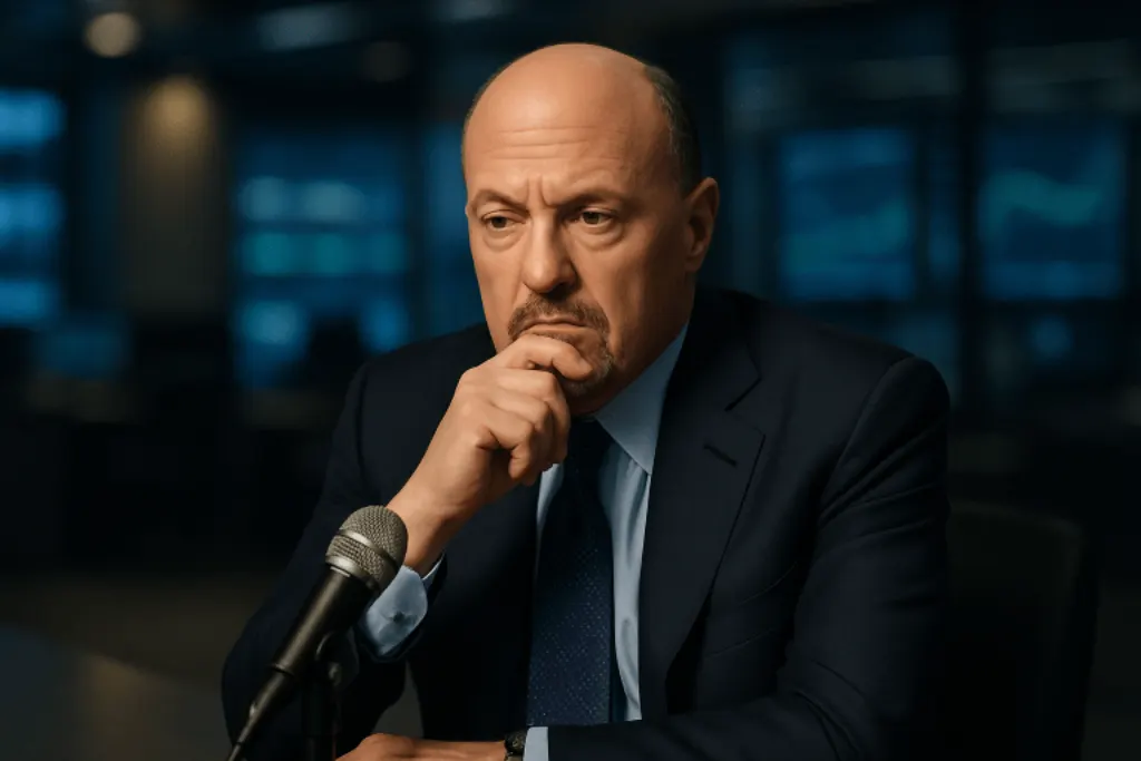 jim cramer exprime ses doutes sur l'impact de l'ia, déclarant qu'il ne perçoit pas de cas convaincant de disruption par l'intelligence artificielle, notamment pour s...